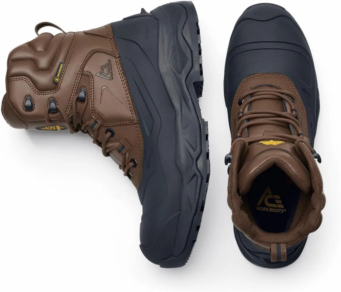 ACE Work Boots Mammoth IV, Men's, Women's, Unisex Composite Toe Work Boots, Slip Resistant, Water Resistant