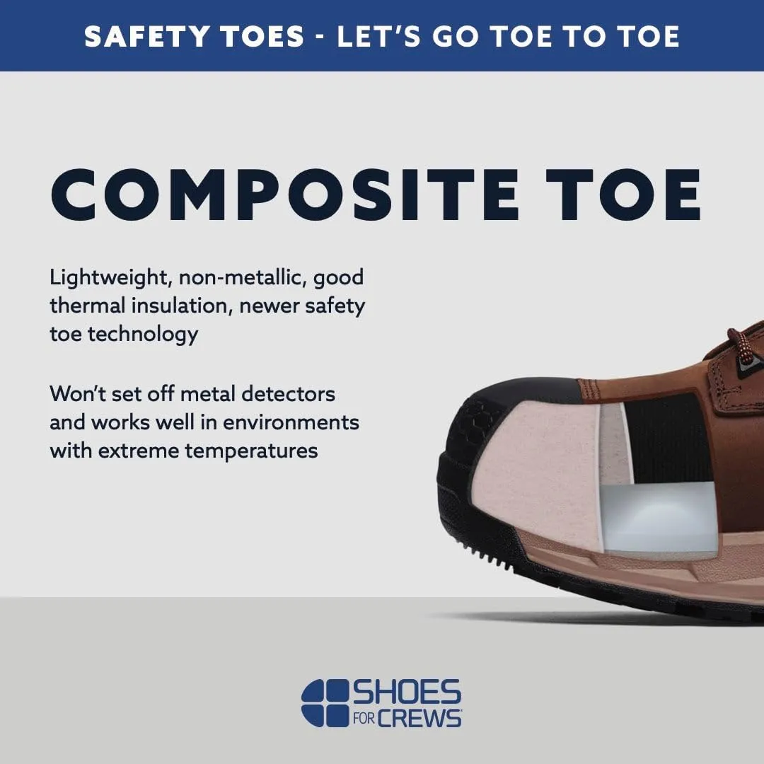 ACE Work Boots Mammoth IV, Men's, Women's, Unisex Composite Toe Work Boots, Slip Resistant, Water Resistant