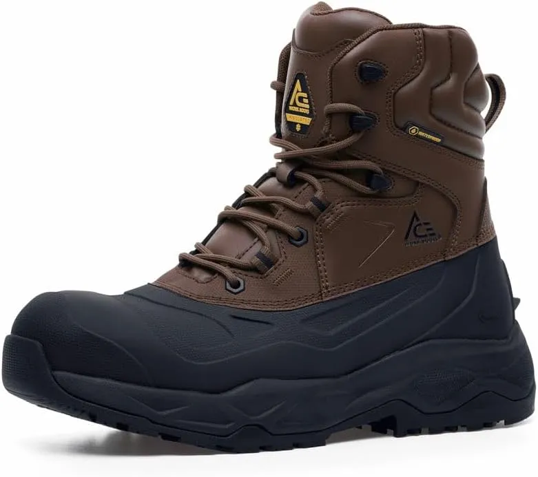 ACE Work Boots Mammoth IV, Men's, Women's, Unisex Composite Toe Work Boots, Slip Resistant, Water Resistant
