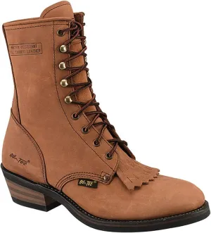 Ad Tec 8" Mid Calf Work Boots For Women Durable Full Grain Tumbled Leather & Oil Resistant Outsole Tall Packer Botas