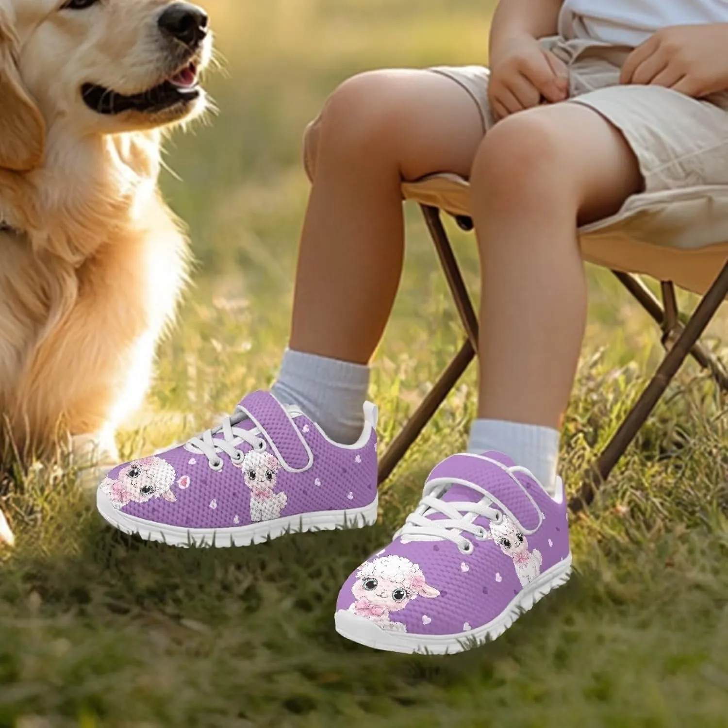 Animals Shoes for Boys Girls Cozy Breathable Barefoot Running Sneaker Lightweight Strap School Athletic Tennis Sneakers for Children/Big Kids/Litter Boys Girls/Toddler