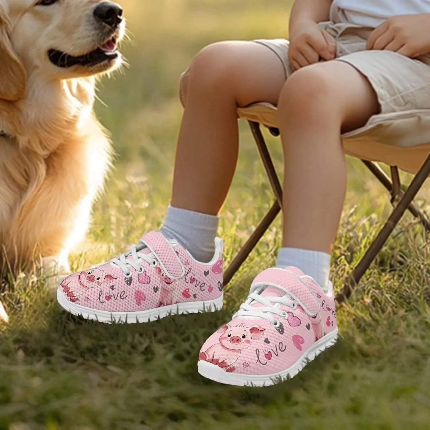 Animals Shoes for Boys Girls Cozy Breathable Barefoot Running Sneaker Lightweight Strap School Athletic Tennis Sneakers for Children/Big Kids/Litter Boys Girls/Toddler