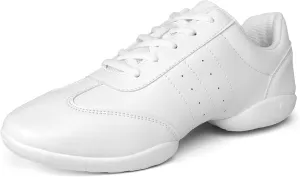 ARCLIBER White Cheer Shoes Girls Dance Shoes Cheerleading Sports Training Athletic Tennis Shoes