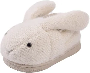 Baby First Walking Home Shoes Toddler Boys Soft Warm Comfy Solid Shoes 6M to 5T Girls Cute Rabbits Ears Flat Slipper