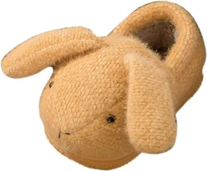 Baby First Walking Home Shoes Toddler Boys Soft Warm Comfy Solid Shoes 6M to 5T Girls Cute Rabbits Ears Flat Slipper