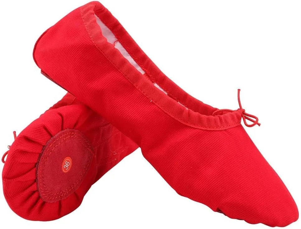 Ballet Canvas Professional Dance Shoes Gymnastics Yoga Shoes Children Adult Flat Shoes