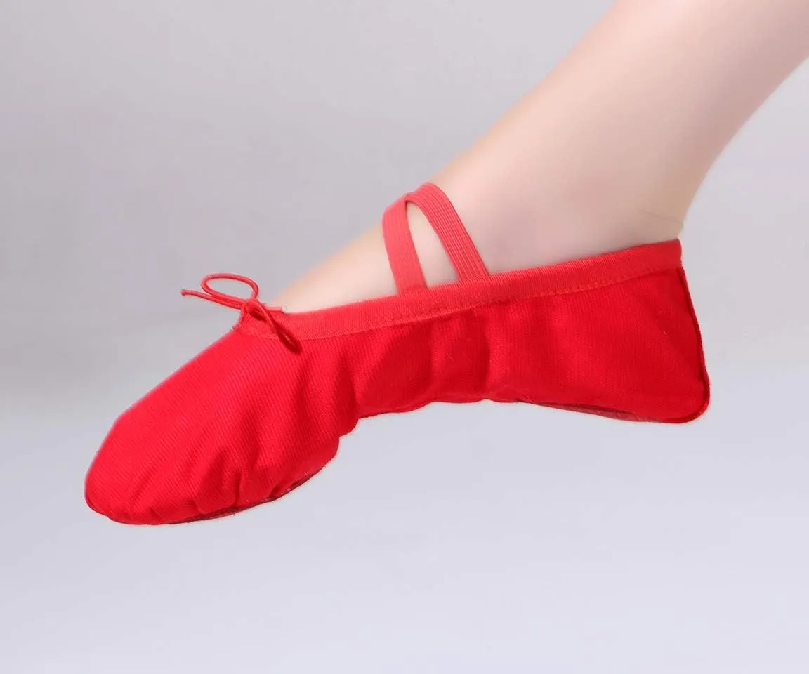 Ballet Canvas Professional Dance Shoes Gymnastics Yoga Shoes Children Adult Flat Shoes
