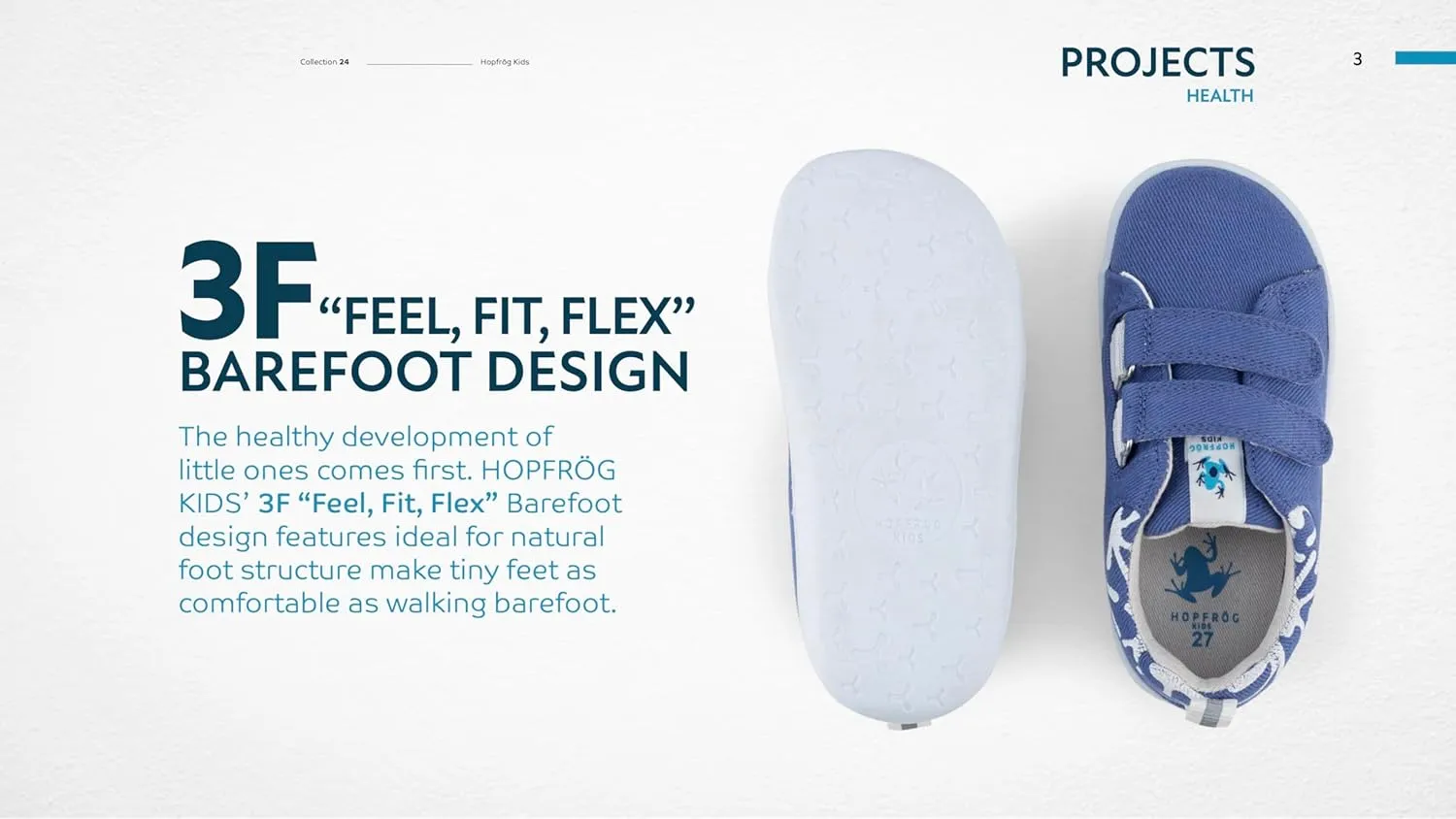 Barefoot Shoes, 100% Cotton Lining, 100% Recycled Orthoflex Insole, Flexible Bottom Shoe for Children, Eco-Friendly
