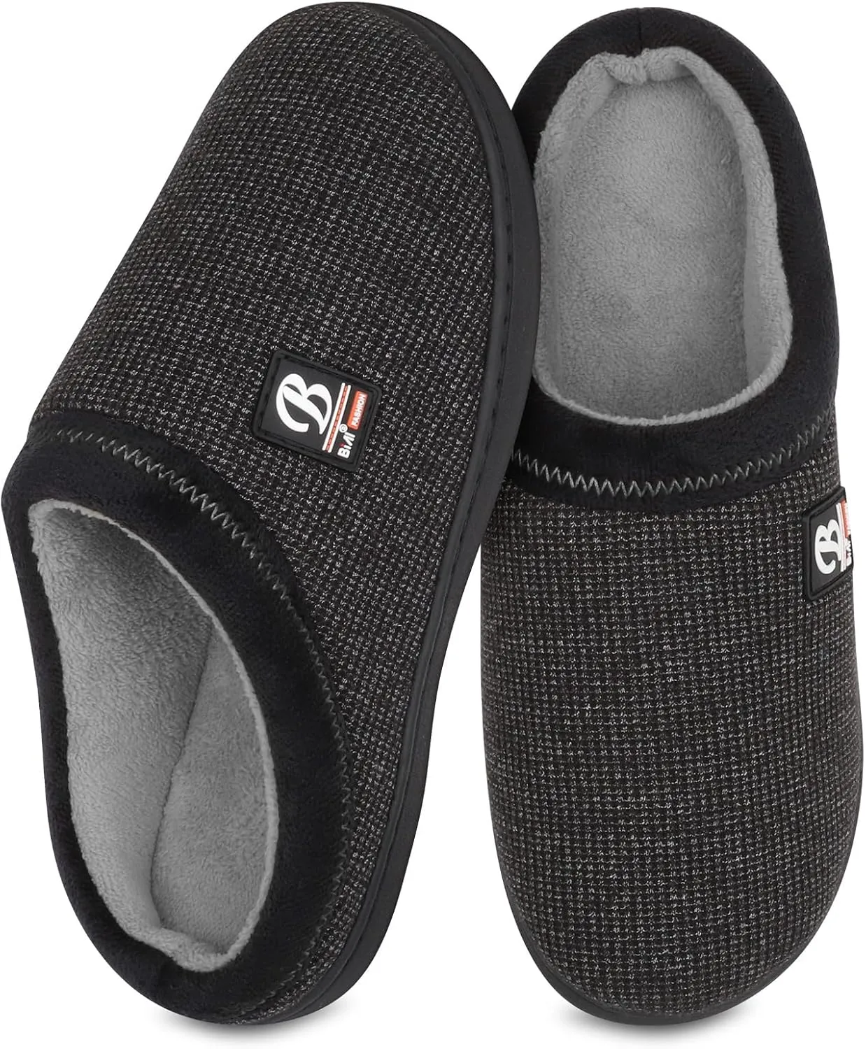 BIAL Mens Slippers, Memory Foam House Slippers Shoes with Anti Slip Sole for Men, Home Slippers Slides for Indoor, Outdoor, Bedroom.