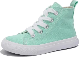 Boys & Girls High Top lace-up Kids' Espadrcanvas Shoes Back-to-School Season Little White Shoes Teen Classic Kids' Sneakers Tennis Shoes Baby Skate Shoes