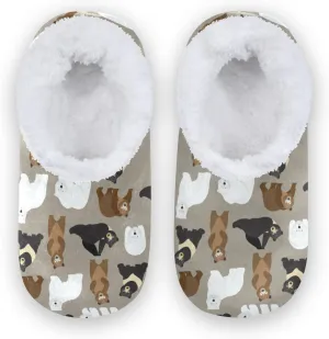 Brown Bear Polar Bear Kids House Slippers Cute Animals Boys Closed Back Fuzzy Feet Slippers Girls Coral Fleece Slipper Socks No Skid Warm Cozy Home Slippers For Indoor Outdoor Winter Bedroom XS