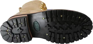 CACTUS Mens 9219S 9 Steel Toe Logger Oil-Resistant Rubber Outsole Forestry Logging Work Boot Steel Toe Lace-Up