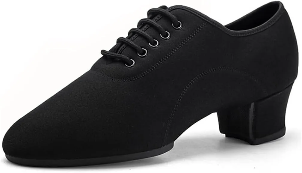 Canvas Dance Shoes, Comfy Professional Latin Performance Shoes Breathable Split Sole Jazz Trainers for Men