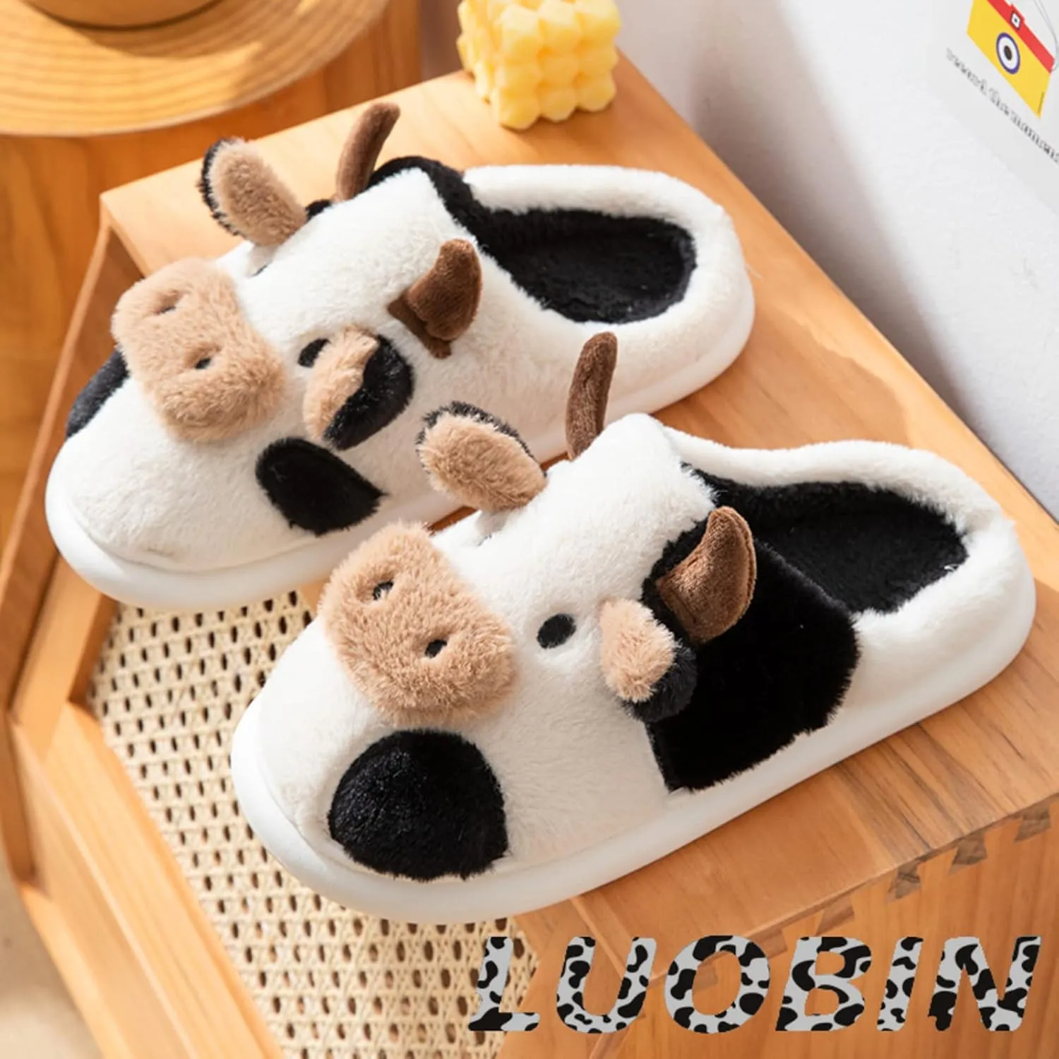 Cartoon cow slippers Indoor Outdoor Slippers