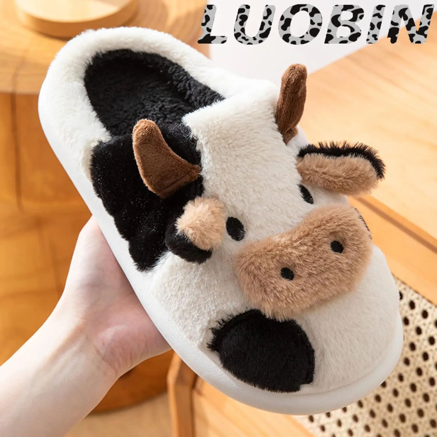 Cartoon cow slippers Indoor Outdoor Slippers