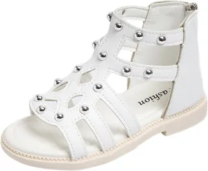 Children Shoes Flat High Top Sandals Fashion Summer Little Girl Beads High Top Princess Children Shoes J Slides