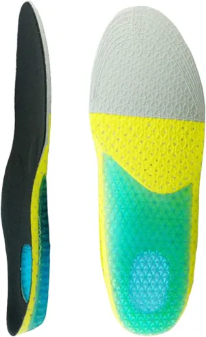 Children's Athletic Gel Insoles for Cushion and Comfort Kids Running Insoles for Shock Absorbing & Arch Support Best Kids Replacement Insole (Big Kids 3.5-6.5)