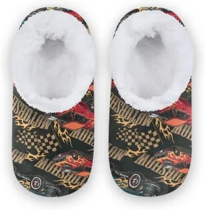 Colofrul Unicorn Flower Kids House Slippers Golden Magic Horse Boys Closed Back Fuzzy Feet Slippers Girls Coral Fleece Slipper Socks No Skid Warm Cozy Home Slippers For Indoor Outdoor Winter Bedroom