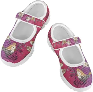 Coloranimal Girls Mary Jane Shoes Dance Shoes for Kids Princess Shoes Girls Ballet Dress Shoes Magic Sticker Mary Jane Flats
