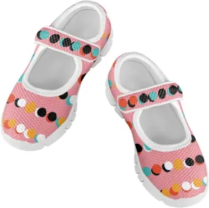 Coloranimal Mary Jane Shoes Girls' Flats Princess Shoes for Girls Dance Shoes Magic Sticker Shallow Mouth Girls Dress Shoes for Kids