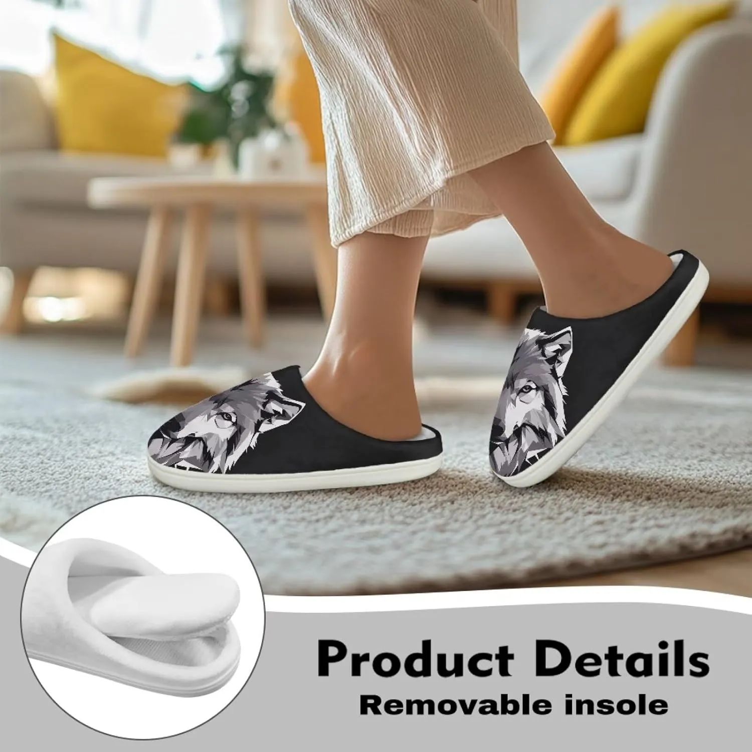 Cotton Slippers Fuzzy Warm Cozy Slippers Non Slip House Slippers For Indoor Outdoor Customized Cotton Slippers House Slippers