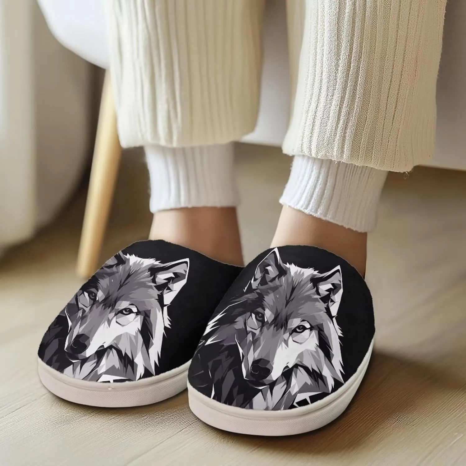 Cotton Slippers Fuzzy Warm Cozy Slippers Non Slip House Slippers For Indoor Outdoor Customized Cotton Slippers House Slippers