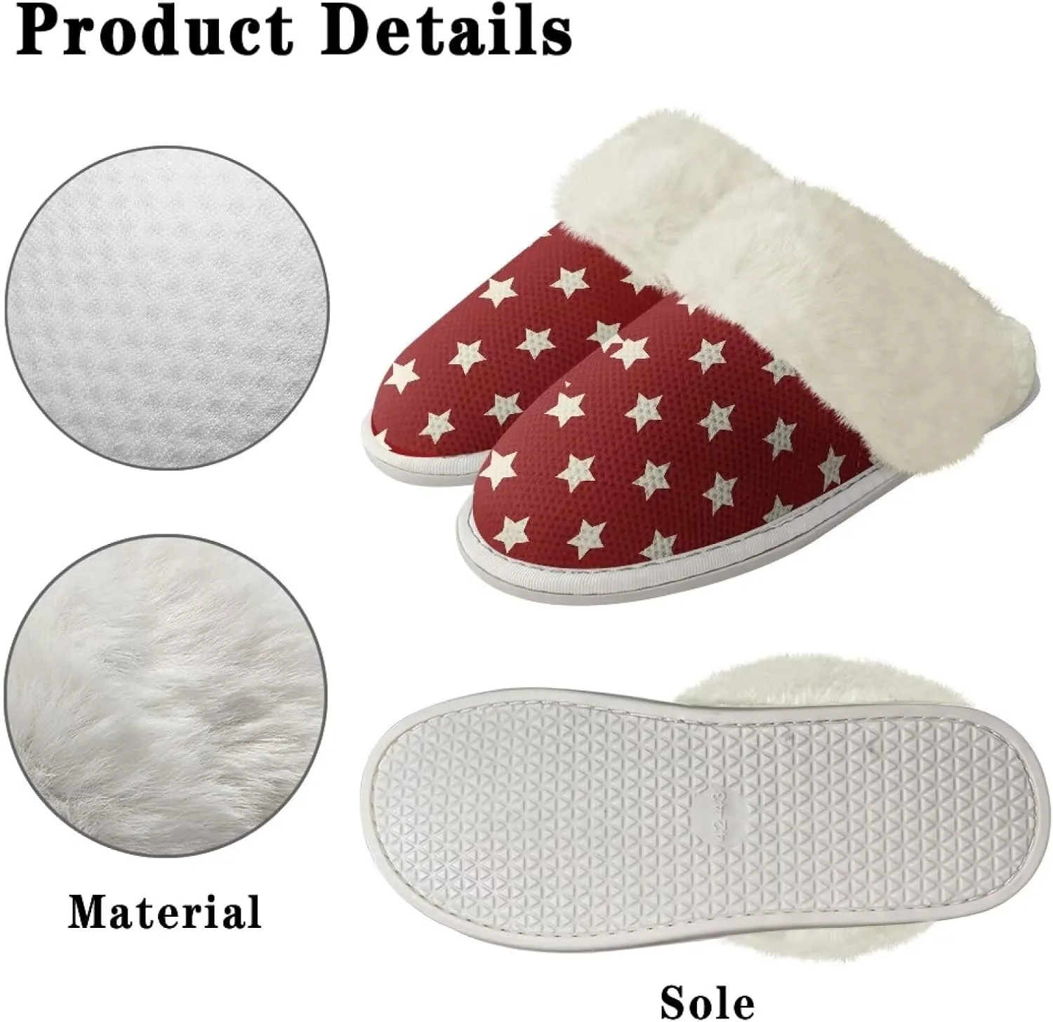 Cotton Slippers With Fluffy Edges House Slippers For Indoor Outdoor Cotton Slippers Unisex Cotton Slippers