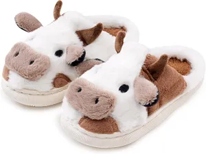 Cow Slippers Toddler Slippers Kids Slippers Boys Girls Soft Non-Slip slippers Memory Foam Toddler House Shoes Kawaii Bedroom Pillow Cloud Slippers for kids