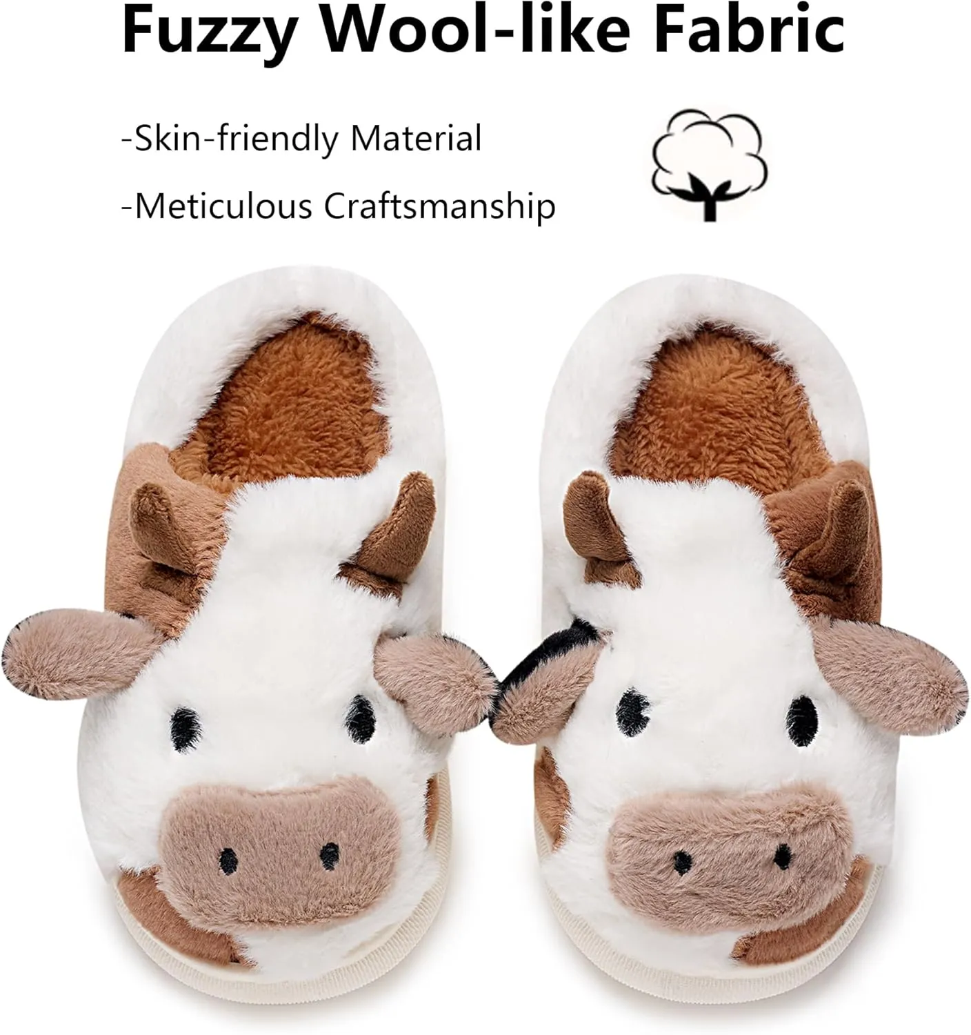 Cow Slippers Toddler Slippers Kids Slippers Boys Girls Soft Non-Slip slippers Memory Foam Toddler House Shoes Kawaii Bedroom Pillow Cloud Slippers for kids