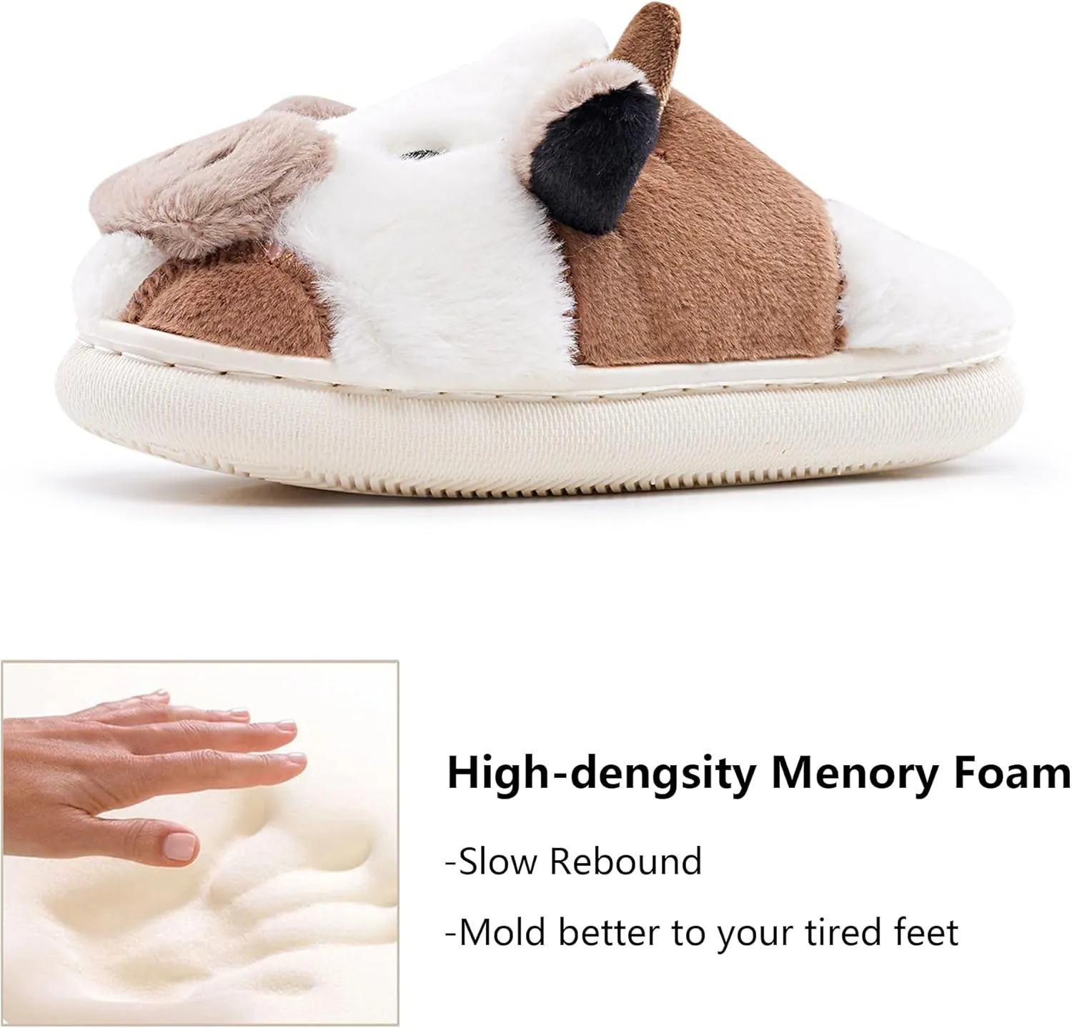 Cow Slippers Toddler Slippers Kids Slippers Boys Girls Soft Non-Slip slippers Memory Foam Toddler House Shoes Kawaii Bedroom Pillow Cloud Slippers for kids