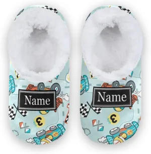 Cute Koala Bear Kids House Slippers Rainbow Flower Boys Closed Back Fuzzy Feet Slippers Girls Coral Fleece Slipper Socks No Skid Warm Cozy Home Slippers For Indoor Outdoor Winter Bedroom