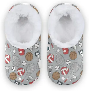 Cute Koala Bear Kids House Slippers Rainbow Flower Boys Closed Back Fuzzy Feet Slippers Girls Coral Fleece Slipper Socks No Skid Warm Cozy Home Slippers For Indoor Outdoor Winter Bedroom