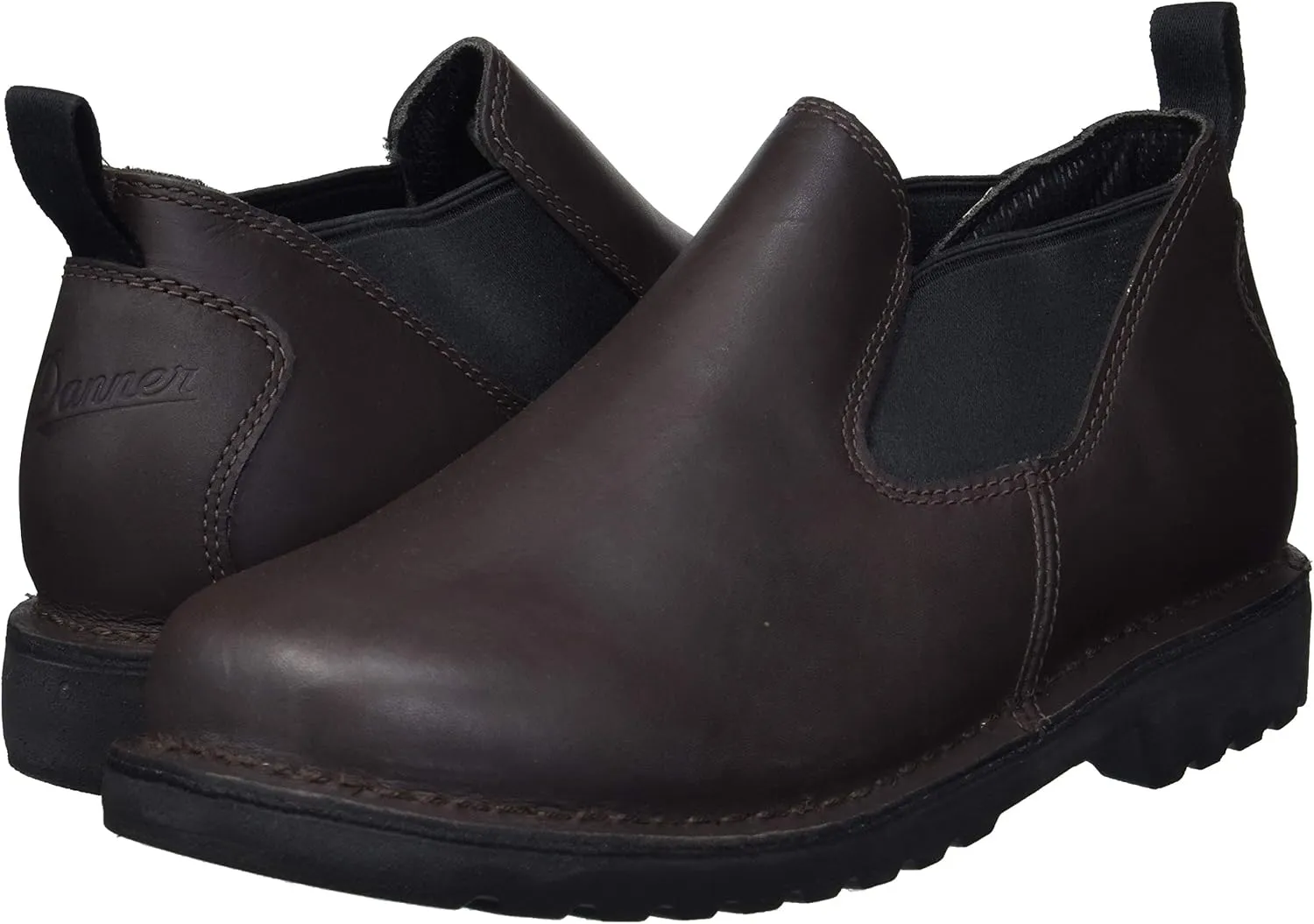 Danner 3 Romeo Work Boots for Men - Full-Grain Leather Slip On Boots with Breathable Mesh Lining and Oil-Resistant Traction Outsole, EH Resistant