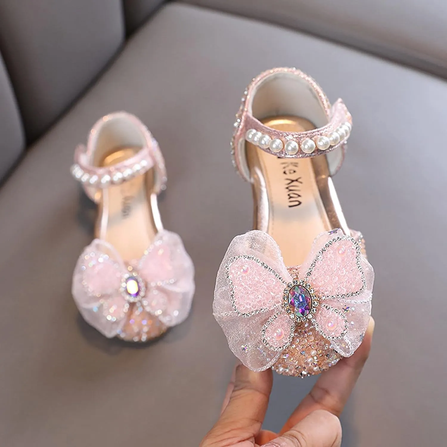 Fashion Leather Shoes Dance Performance Shoes Autumn Toddler and Girls Casual Shoes Thick Sole Youth Shoes High Tops