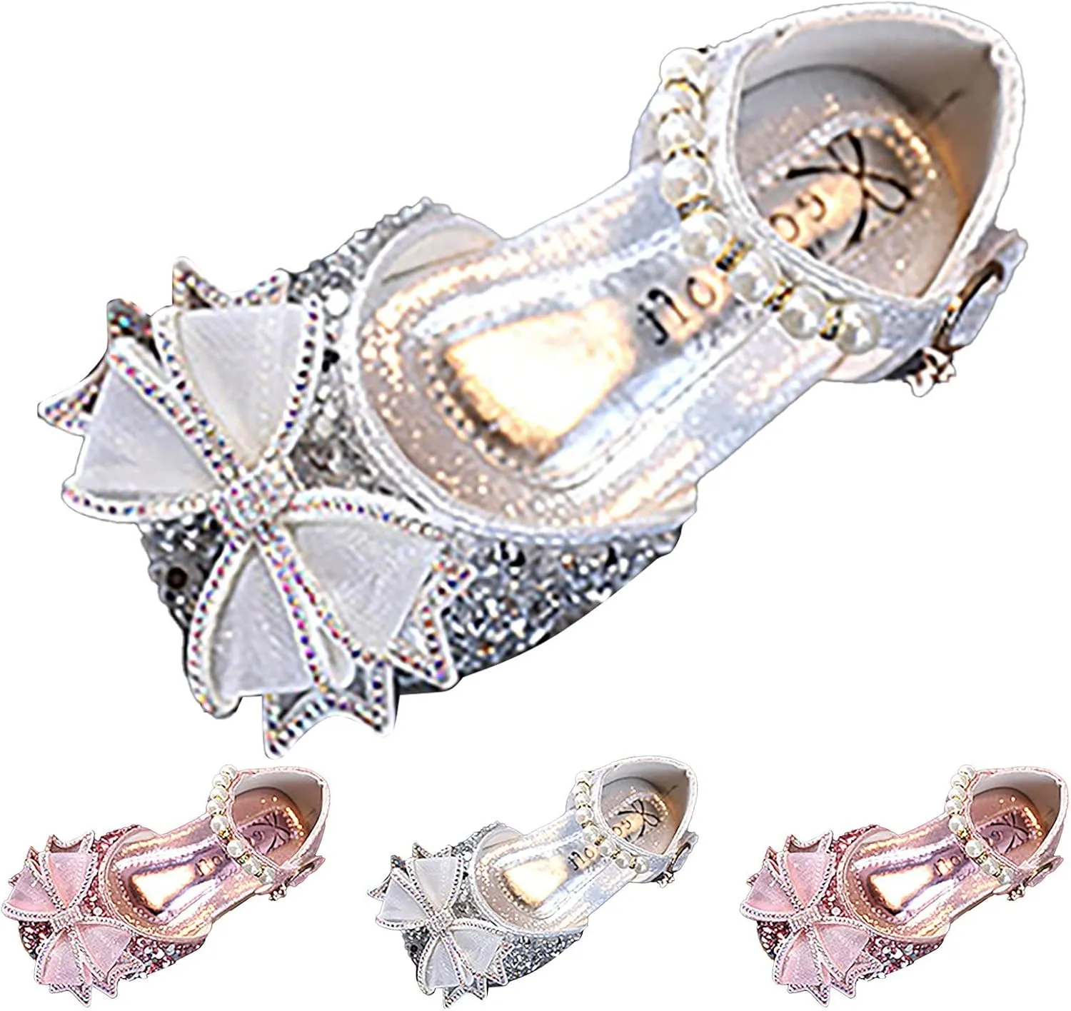 Fashion Spring And Summer Girls Sandals Dress Performance Dance Shoes Flat Bottom Light Mesh Bow Little Girl