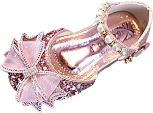 Fashion Spring And Summer Girls Sandals Dress Performance Dance Shoes Flat Bottom Light Mesh Bow Little Girl