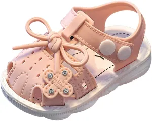 Flip Flops For Kids Children Shoes Comfortable Flat Sandals Fashionable Toe Covering Children Red Toddler Sandals