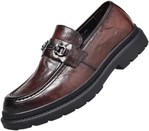 Full-Grain Leather Men's Tassel Loafers with Memory Foam Footbed, Flexible Sole for Wedding Events & Formal Occasions