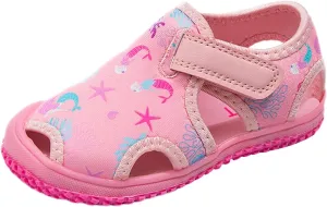 Girls Sandals Baby Shoes Fashionable Casual Sandals Flat Toddler Shoes Comfortable Soft Closed Toe Sandals for Girls