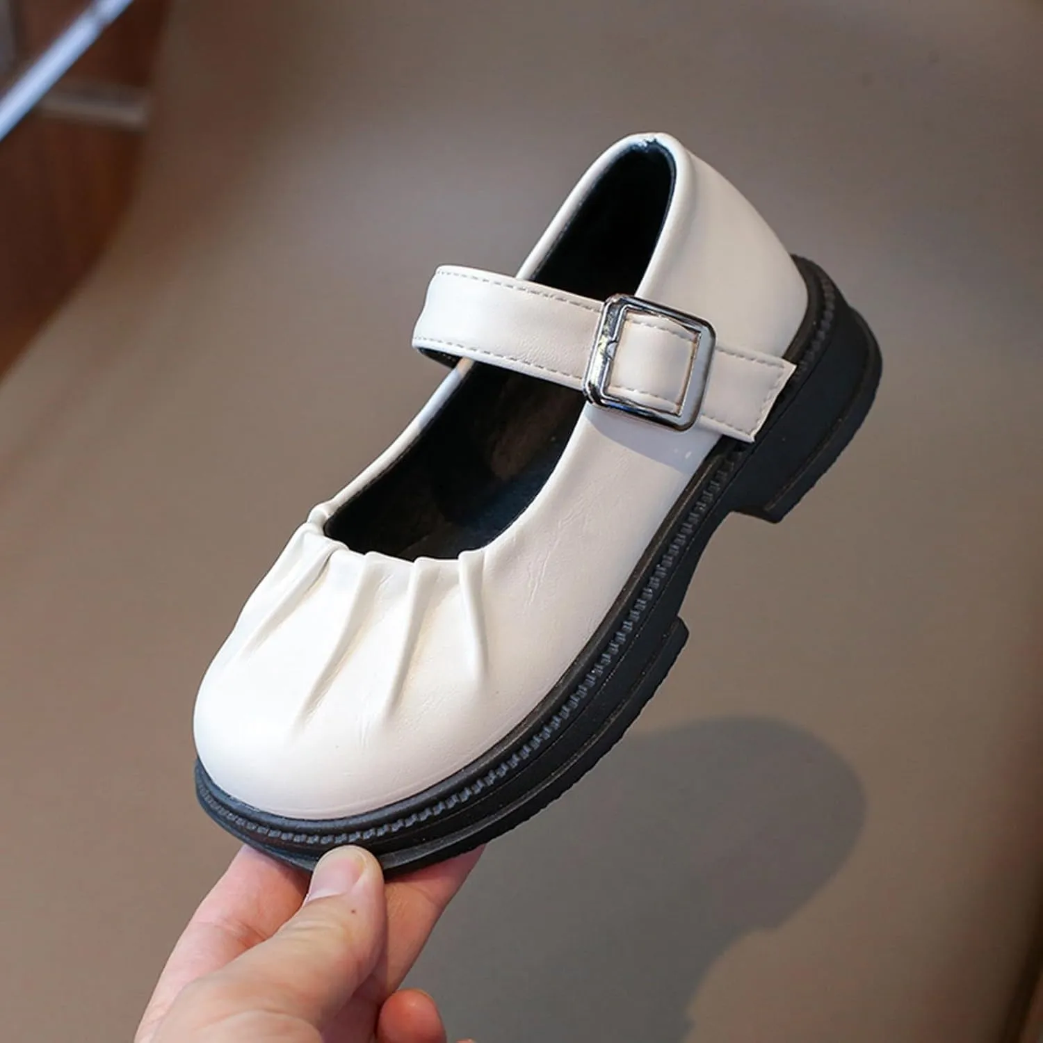 Girls Winter Mary Jane Dress Shoes Wedding School Shoes for Toddler Little Kid Low Heel Water Proof Toddler Size 4 Boots
