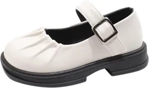 Girls Winter Mary Jane Dress Shoes Wedding School Shoes for Toddler Little Kid Low Heel Water Proof Toddler Size 4 Boots
