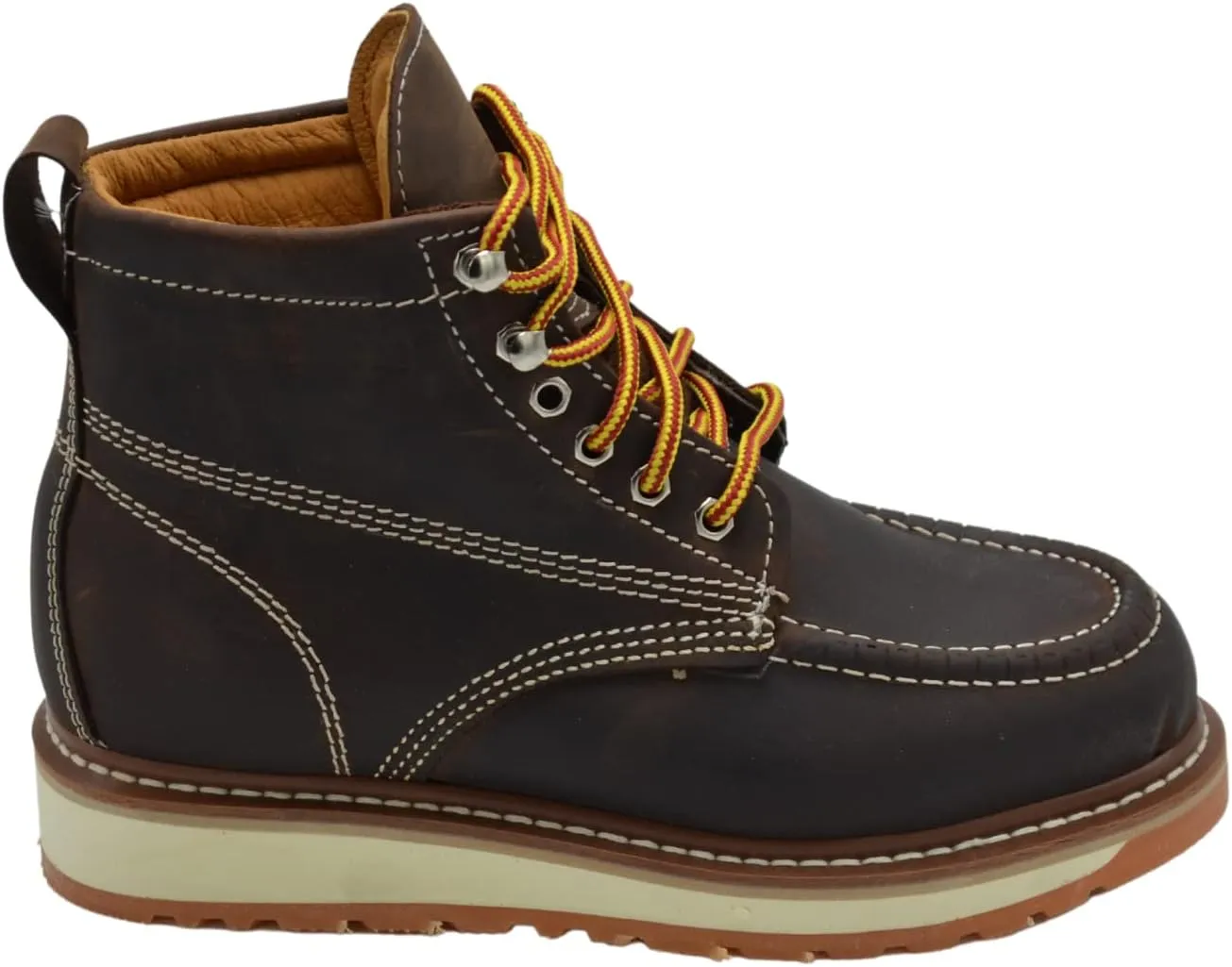 Grand H 827 by Hammer Work Boots for Men - Moc Toe Boots for Men - Men's Industrial & Construction Boots - Lightweight Work Boots - 6" Mens Work Boots - Botas de Trabajo
