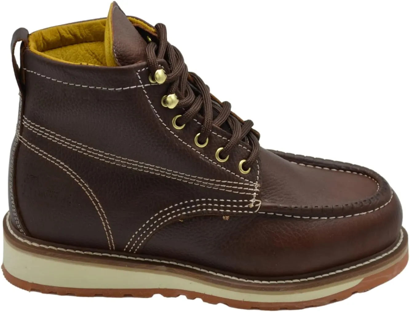 Grand H 827 by Hammer Work Boots for Men - Moc Toe Boots for Men - Men's Industrial & Construction Boots - Lightweight Work Boots - 6" Mens Work Boots - Botas de Trabajo