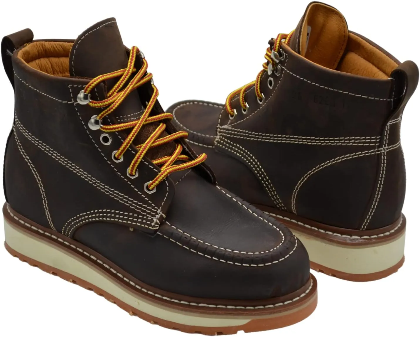 Grand H 827 by Hammer Work Boots for Men - Moc Toe Boots for Men - Men's Industrial & Construction Boots - Lightweight Work Boots - 6" Mens Work Boots - Botas de Trabajo