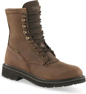Guide Gear Men's Western Work 2.0 Lace-Up Waterproof Work Boots; Cowboy Rodeo Work Boots Leather Waterproof Footwear