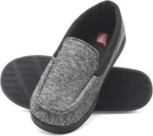 Hanes Boys' Comfortsoft Knit Venetian Indoor/Outdoor Moccasin Slipper