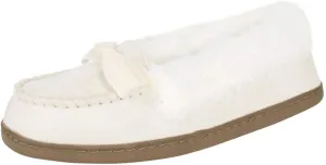 Jessica Simpson Women's Micro Suede Moccasin Indoor Outdoor Slipper Shoe
