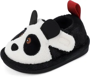 KAKU NAUN Toddler Kids Unisex Slippers Animal Winter Warm Furry Shoes for Boys Girls