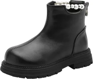 Kids Ankle Boots Girls Spring Autumn Winter Children's Shoes Little Girls Temperament Beaded Princess Walking Boot