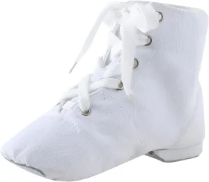 Kids Jazz Boot Shoes Baby Girl boy Ankle Lace-up Dance Shoes Flat 𝗣ractice Dancing Boots Soft-Soled High Boots